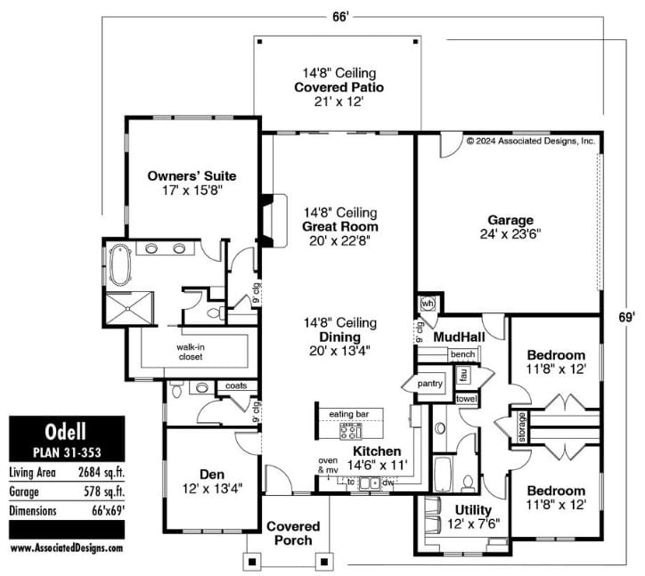 Explore the Odell: Your Modern Dream Home Plan